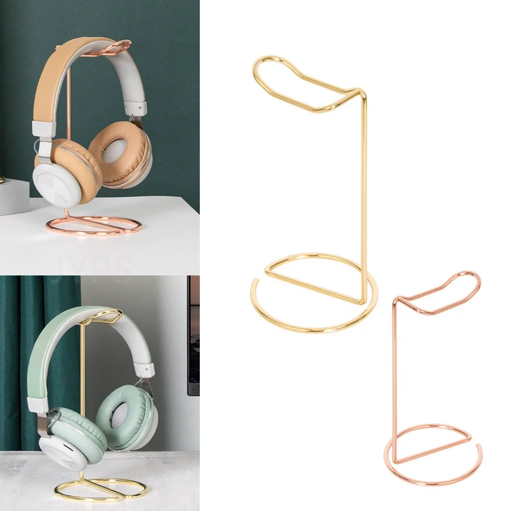 Iron Line Headphone Stand Gold Metal Support Headset Stand Rack Cute Bluetooth Wireless headphones holder Support Gamer Helmet
Iron Line Headphone Stand Gold Metal Support Headset Stand Rack Cute Bluetooth Wireless headphones holder Support Gamer Helmet