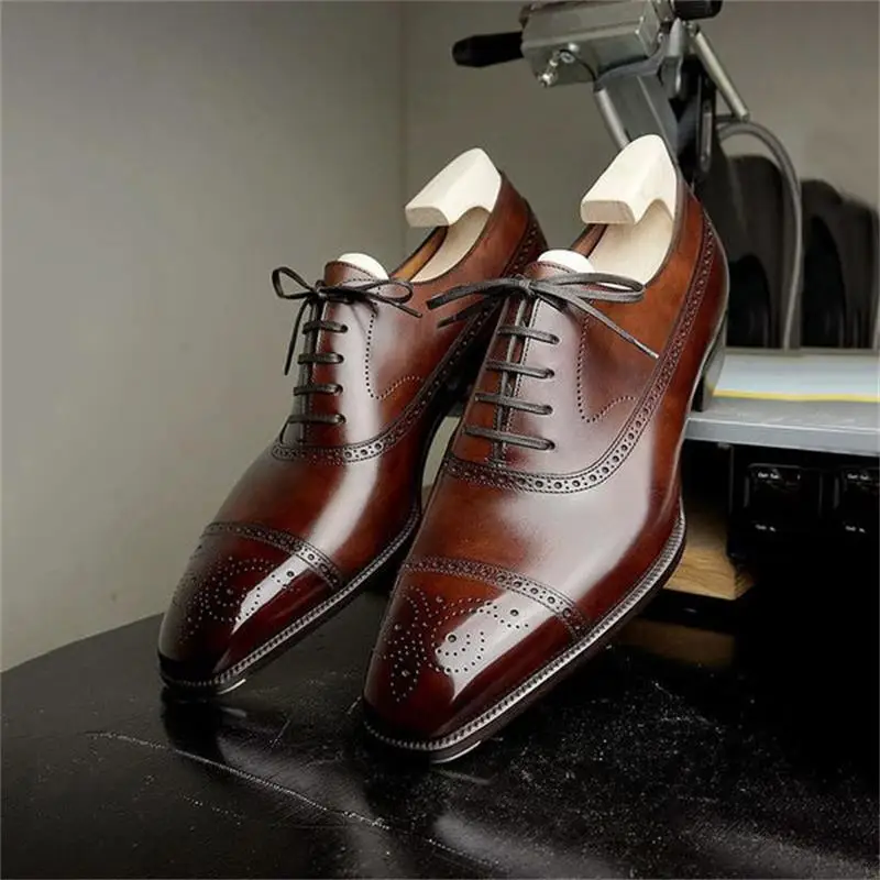 Men's Elegant Solid Color PU Classic Three Seam Carved Lace Fashion Business Casual Wedding Party Daily Dress Shoes
Men's Elegant Solid Color PU Classic Three Seam Carved Lace Fashion Business Casual Wedding Party Daily Dress Shoes