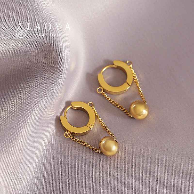 Non Fading Anti Allergy Stainless Steel Ball Pendant Earrings 2022 New Classic Jewelry Simple Accessories For Women's Party Gift
Non Fading Anti Allergy Stainless Steel Ball Pendant Earrings 2022 New Classic Jewelry Simple Accessories For Women's Party Gift