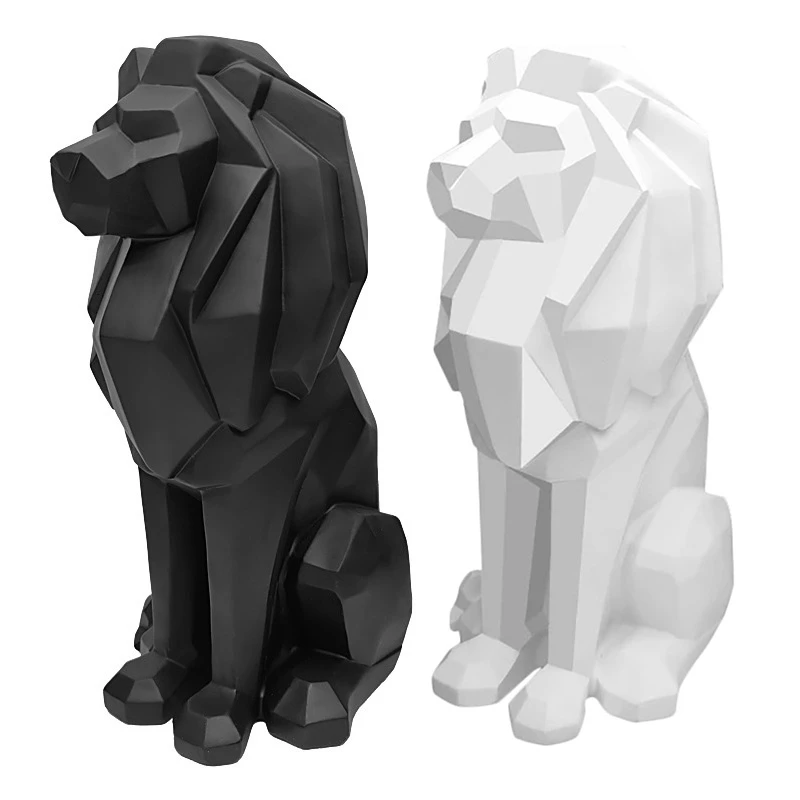 1Pcs Lion Statues Geometric Sculpture Ornaments Nordic Home Decor Creative Resin Crafts Home Living Room Lion Model
1Pcs Lion Statues Geometric Sculpture Ornaments Nordic Home Decor Creative Resin Crafts Home Living Room Lion Model