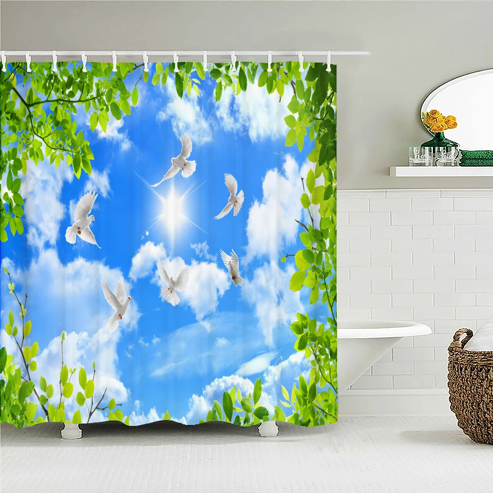 3D Bathroom Waterproof Shower Curtain with Hook Beautiful Starry Sky Landscape Printing Home Decoration Polyester Curtain
3D Bathroom Waterproof Shower Curtain with Hook Beautiful Starry Sky Landscape Printing Home Decoration Polyester Curtain