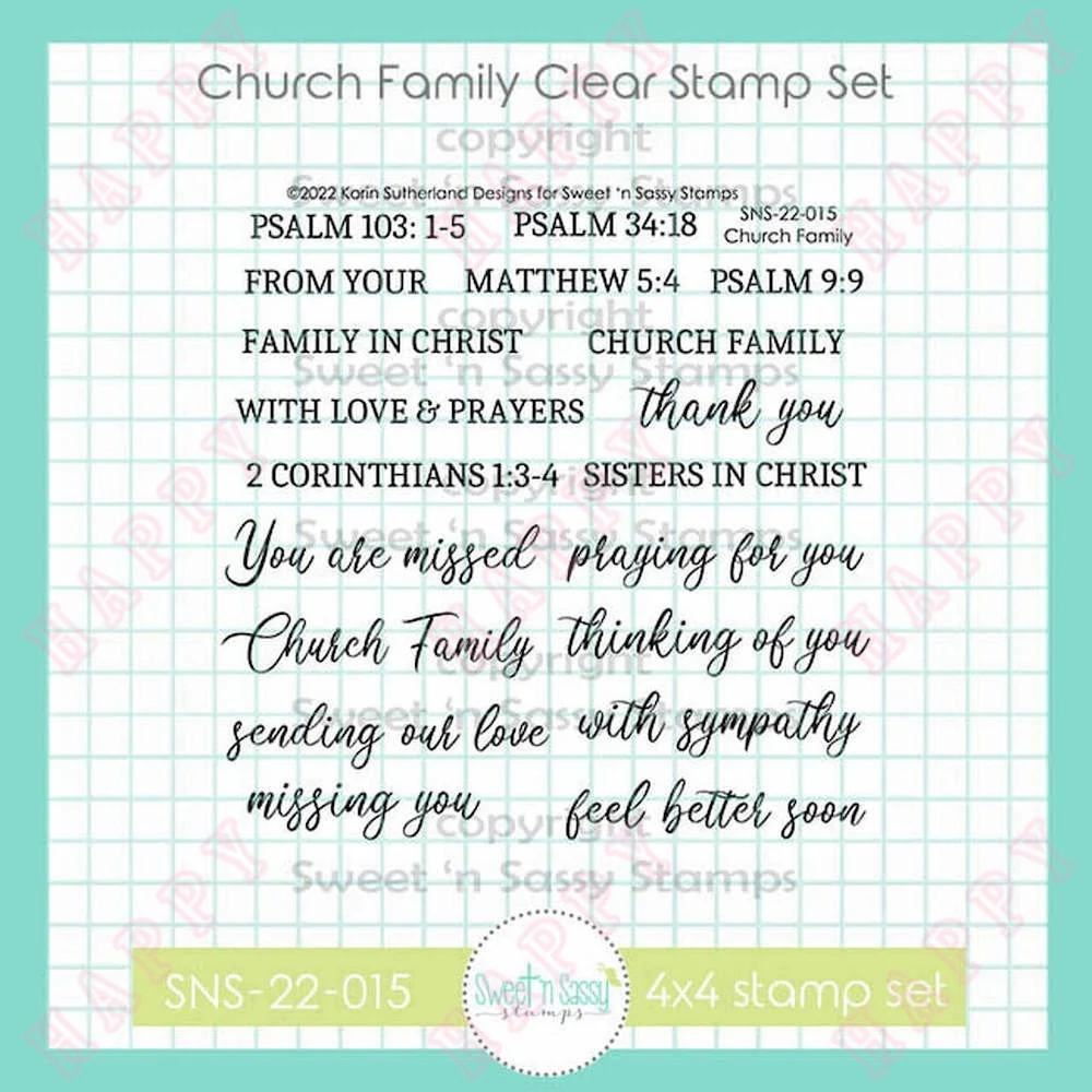 2022 Sweet 'n Sassy Church Family Clear Stamp Set Diy Greeting Cards Scrapbooking Album Diary Paper Decoration Embossing Molds
2022 Sweet 'n Sassy Church Family Clear Stamp Set Diy Greeting Cards Scrapbooking Album Diary Paper Decoration Embossing Molds