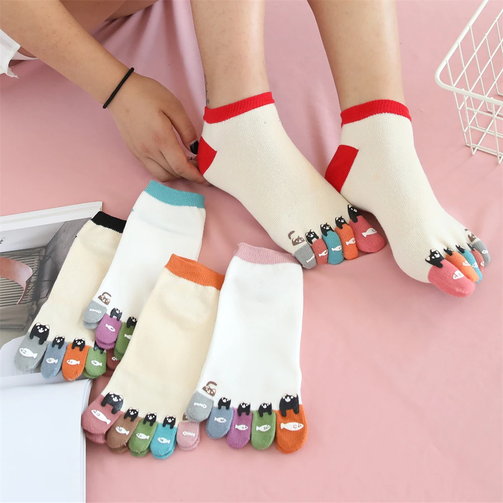 New Chic Funny Cute Cat Fish Colored Five Fingers Split Toes Socks Soft Cotton Christmas Sweet Gift Sokken Dropship
New Chic Funny Cute Cat Fish Colored Five Fingers Split Toes Socks Soft Cotton Christmas Sweet Gift Sokken Dropship