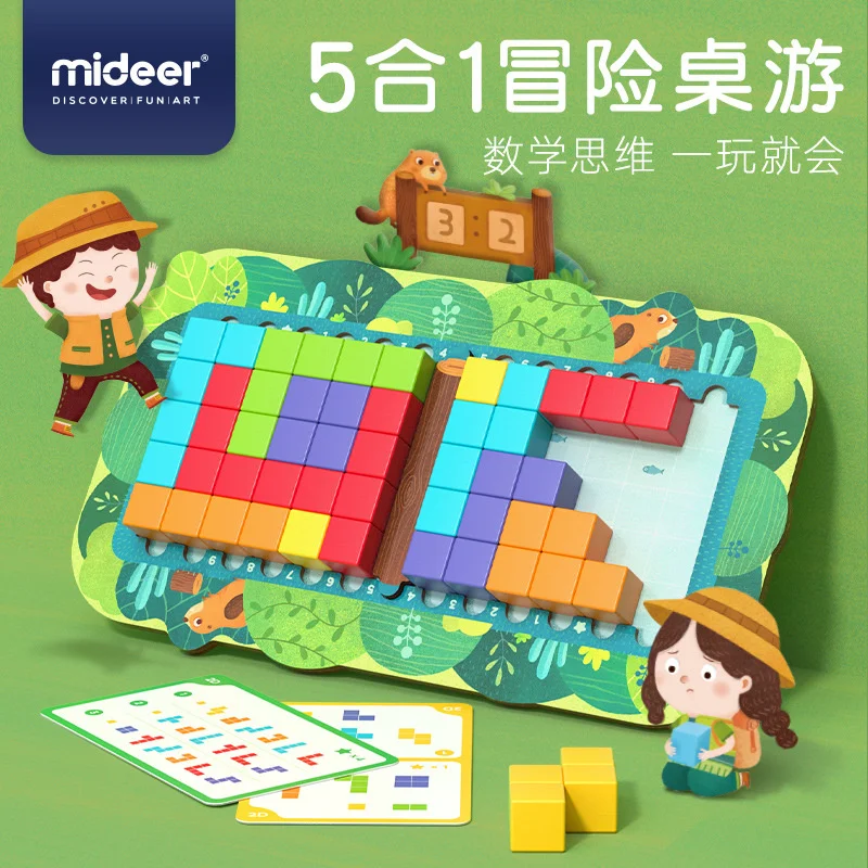 Mider Milu children's desktop game toy Tetris five in one adventure board game
Mider Milu children's desktop game toy Tetris five in one adventure board game