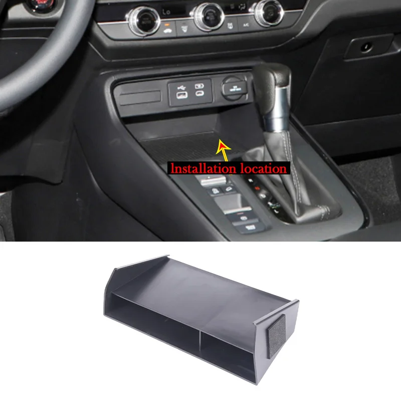 

Для 2023 Honda CRV ABS черный Автомобильный Стайлинг Автомобильный Центральный контроль многофункциональный ящик для хранения мобильный телефон ...