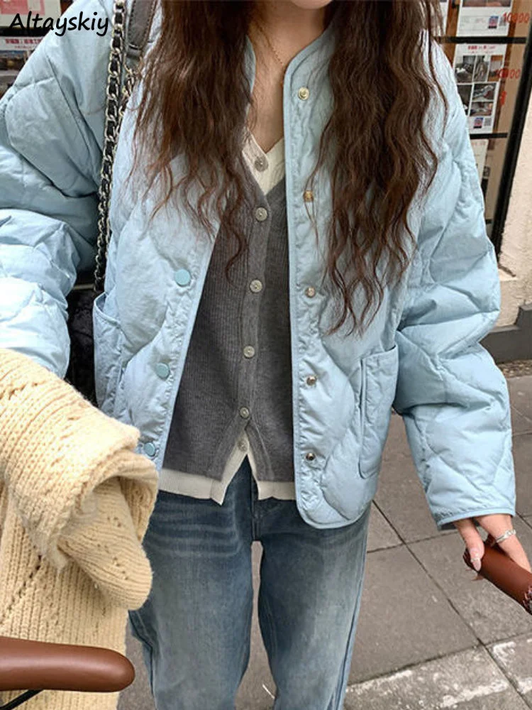 Short Style Parkas Women Solid Loose Pockets Pulpy Girls Basic Leisure Overcoat Streetwear All-match Warm Winter Chic Ins Trendy
Short Style Parkas Women Solid Loose Pockets Pulpy Girls Basic Leisure Overcoat Streetwear All-match Warm Winter Chic Ins Trendy