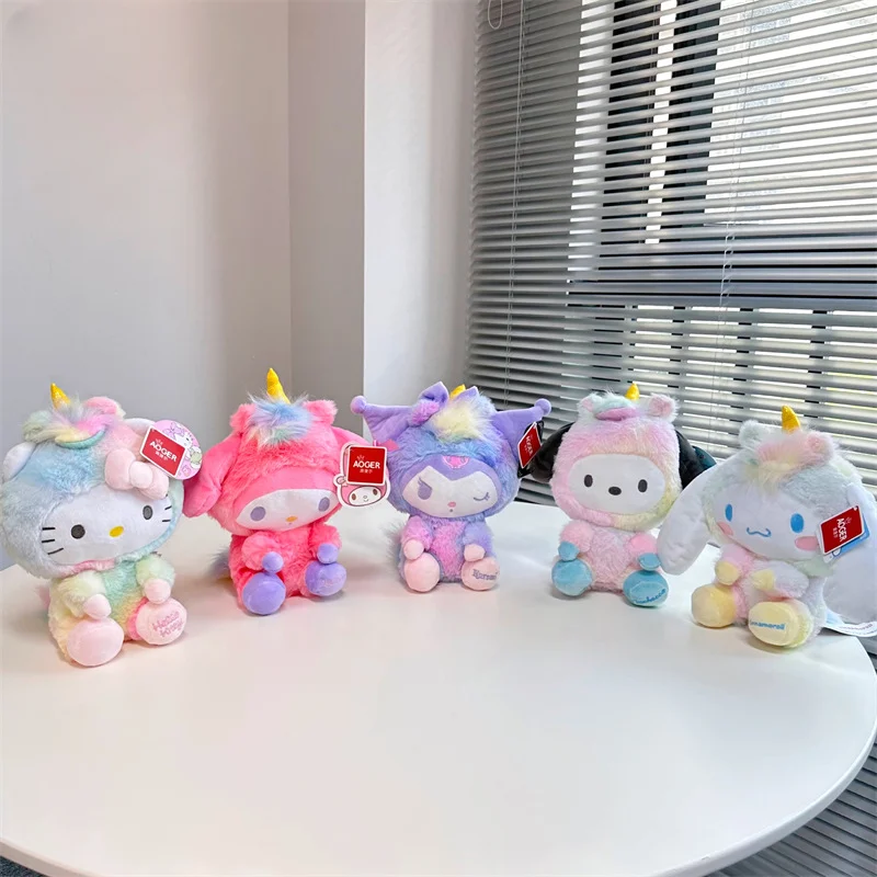 Sanrio Genuine Authorization Hello Kitty Cinnamoroll Pachacco Plush Dolls Toy Cross-dressing Unicorn Series Kawaii Birthday Gift
Sanrio Genuine Authorization Hello Kitty Cinnamoroll Pachacco Plush Dolls Toy Cross-dressing Unicorn Series Kawaii Birthday Gift