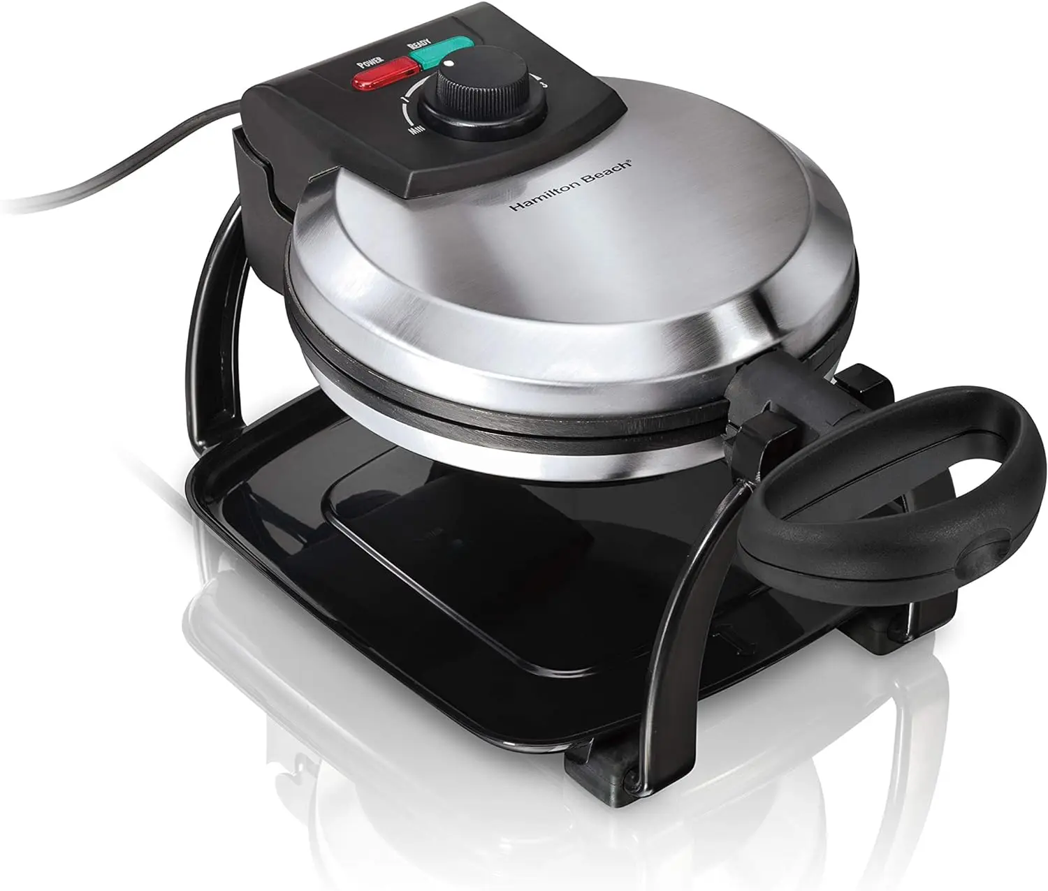 Belgian Waffle Maker with Browning Control, Non-Stick Grids, Indicator Lights, Lid Lock and Drip Tray, Stainless Steel (26010R)
Belgian Waffle Maker with Browning Control, Non-Stick Grids, Indicator Lights, Lid Lock and Drip Tray, Stainless Steel (26010R)