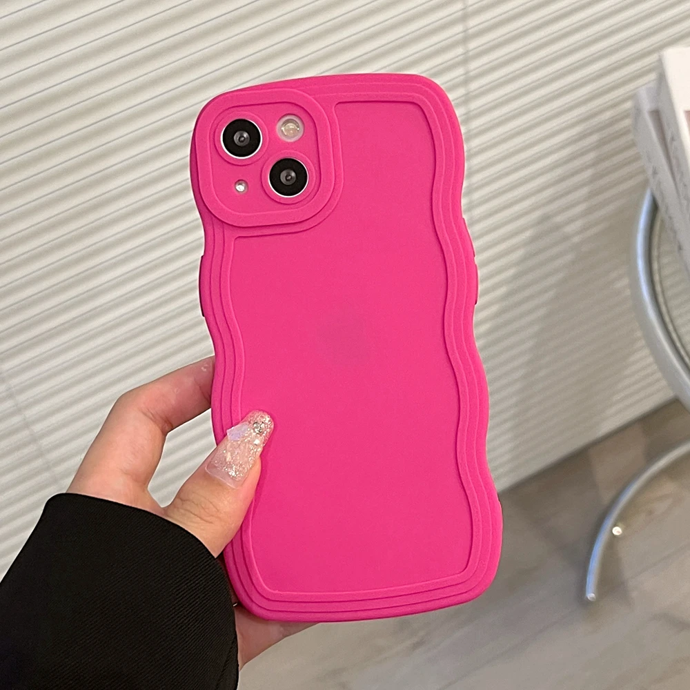 Camera Protection Candy Color Wave Frame Phone Case for iPhone 14 Plus 13 11 12 Pro X Xs Max XR Shockproof Matte Soft Back Cover
Camera Protection Candy Color Wave Frame Phone Case for iPhone 14 Plus 13 11 12 Pro X Xs Max XR Shockproof Matte Soft Back Cover