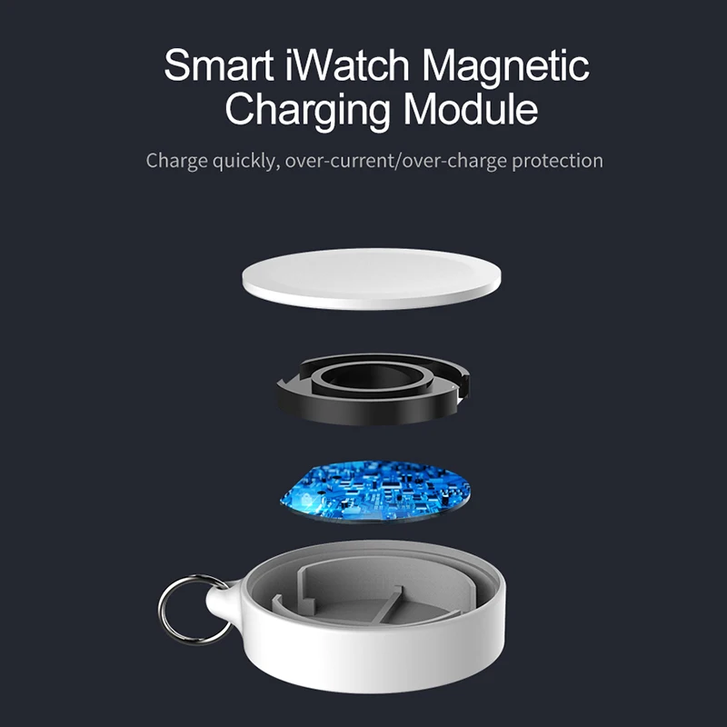 Топ портативное магнитное зарядное устройство беспроводной адаптер для Apple Watch