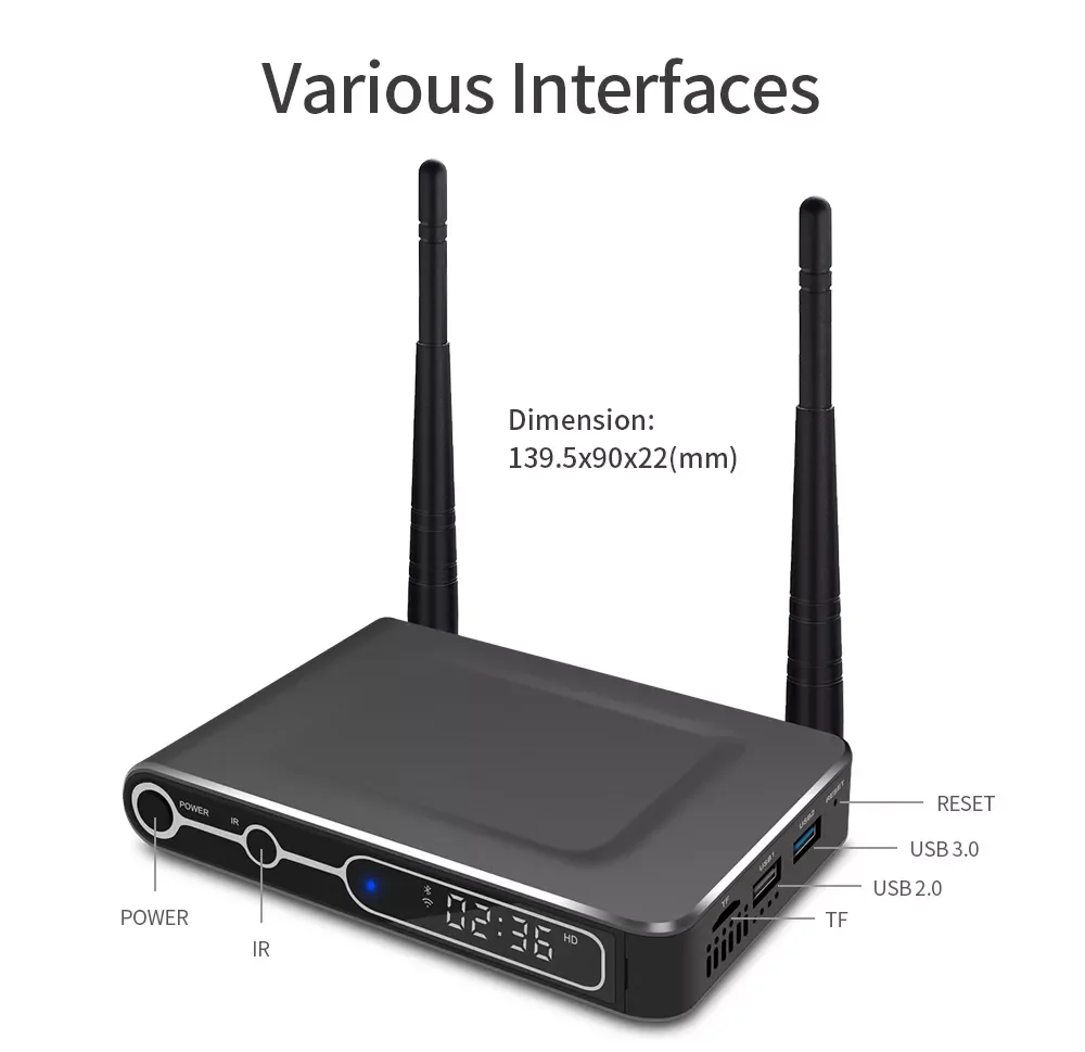 HONGTOP tv box android 10 4GB 64GB H616 Qual-core tv box 6k HD 2.4G&5G Dual-wifi smart tv box android media player set top b
HONGTOP tv box android 10 4GB 64GB H616 Qual-core tv box 6k HD 2.4G&5G Dual-wifi smart tv box android media player set top b