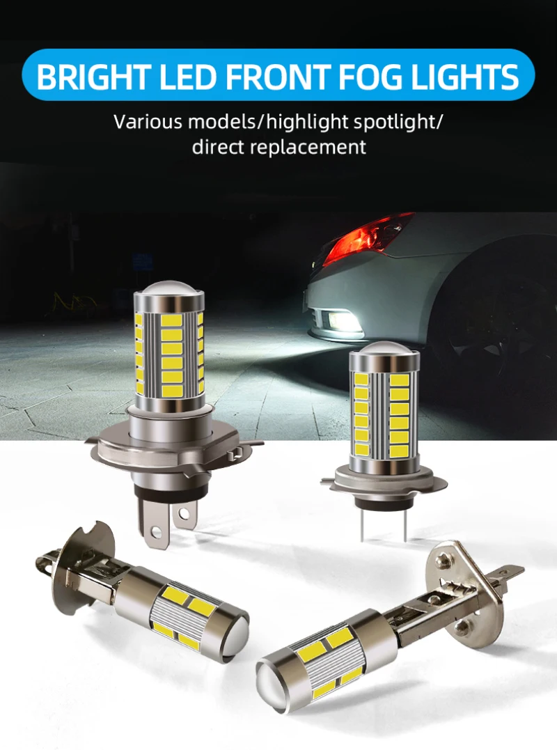 Motorcycle Light Assembly Motorcycle Led Headlights H4 H7 33SMD Car Lights Car LED Fog Lights H1H3 Motorcycle Parts
Motorcycle Light Assembly Motorcycle Led Headlights H4 H7 33SMD Car Lights Car LED Fog Lights H1H3 Motorcycle Parts