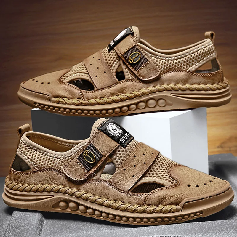 Hot Summer Men's Sandals Leather Breathable Soft Loafers Men's Roman Sandals Slides Slipper Shoes Platform Outdoor Slippers
Hot Summer Men's Sandals Leather Breathable Soft Loafers Men's Roman Sandals Slides Slipper Shoes Platform Outdoor Slippers