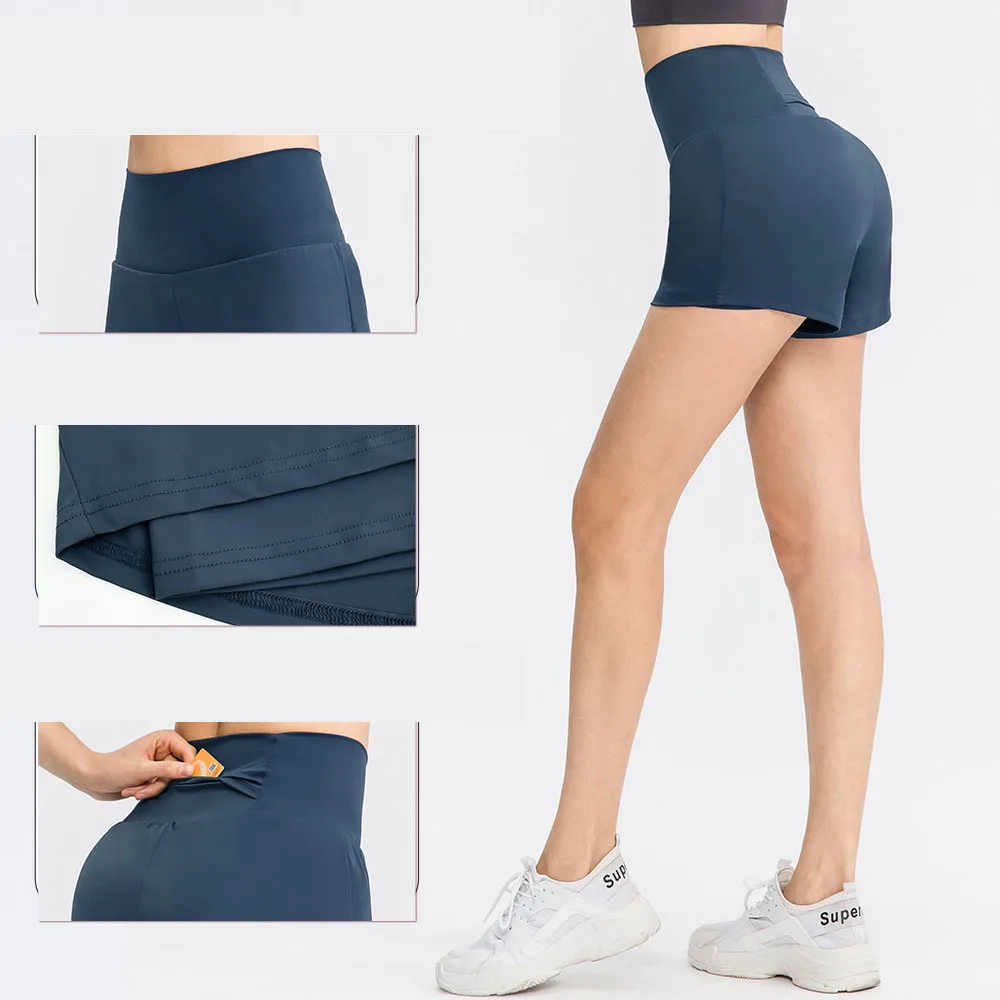 Spring and Summer Yoga Shorts with Pocket for Sports Wear Women's Nylon Quick-drying Fitness Running Loose Tennis Shorts
Spring and Summer Yoga Shorts with Pocket for Sports Wear Women's Nylon Quick-drying Fitness Running Loose Tennis Shorts