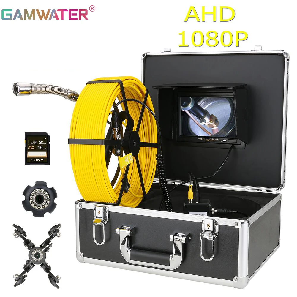 Industrial Endoscope System Well Inspection 1080P Drain Pipeline DVR 7" Monitor Sewer Pipe Inspection Video Camera IP68 AHD
Industrial Endoscope System Well Inspection 1080P Drain Pipeline DVR 7" Monitor Sewer Pipe Inspection Video Camera IP68 AHD