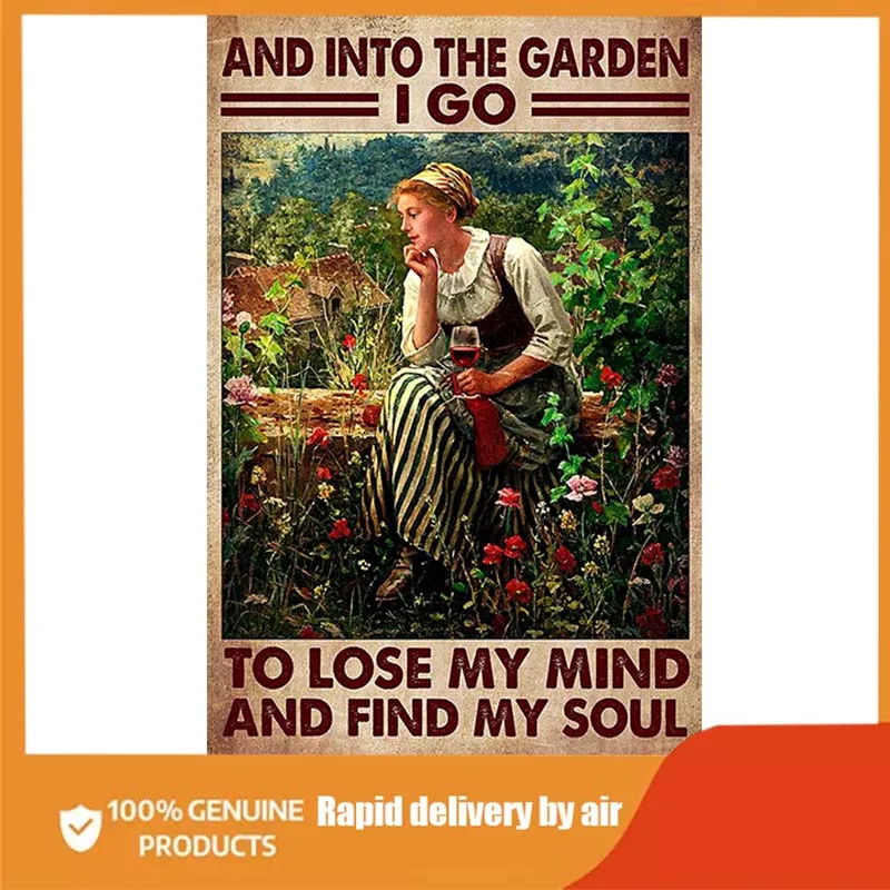 Garden Tin Sign Retro Enter the Garden I Go to Lose My Mind and Find My Soul Vertical Poster, Metal Tin Sign Vintage Sign
Garden Tin Sign Retro Enter the Garden I Go to Lose My Mind and Find My Soul Vertical Poster, Metal Tin Sign Vintage Sign