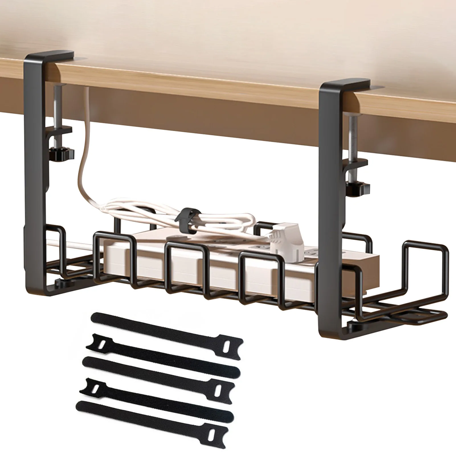 Cable Basket Under Desk Wire Tray With Matte Paint Wire Management Tray To Hide Cords Wires Power Strips No Need To Drill Holes 
Cable Basket Under Desk Wire Tray With Matte Paint Wire Management Tray To Hide Cords Wires Power Strips No Need To Drill Holes