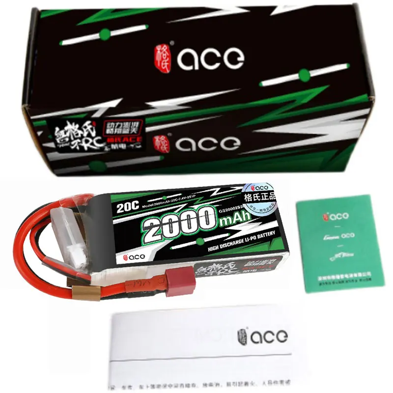 

Gens ACE Genuine 2000/2400/2700/3000mAh 2S 3S 7.4 11.1V 1/20/30C Avionics with T/XT60 Plug for Airplane Fixed-Wing Lipo Battery