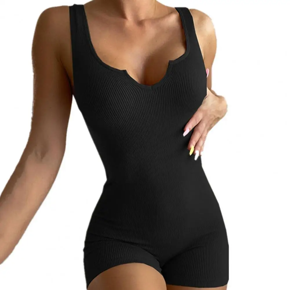 Summer Women Bodysuit Sleeveless Knit Pullover Bodyson Rib Sexy Skinny Elastic Deep V Neck Playsuit Women Clothing
Summer Women Bodysuit Sleeveless Knit Pullover Bodyson Rib Sexy Skinny Elastic Deep V Neck Playsuit Women Clothing