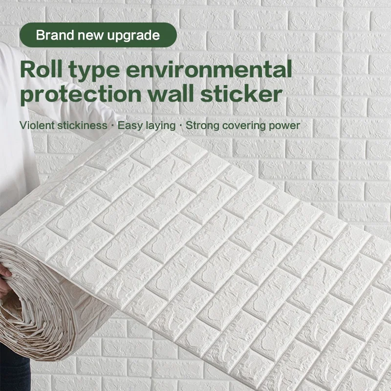 10Pcs70*38cm3D Wall Sticker Imitation Brick Bedroom Home Decor Waterproof Self-adhesive DIY Wallpaper for Living Room Decoration
10Pcs70*38cm3D Wall Sticker Imitation Brick Bedroom Home Decor Waterproof Self-adhesive DIY Wallpaper for Living Room Decoration