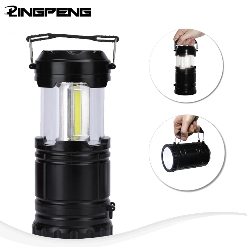 

LED Camping Lantern Suitable Survival Kits for Hurricane Emergency Light for Storm Outages Outdoor Portable Lanterns Collapsible