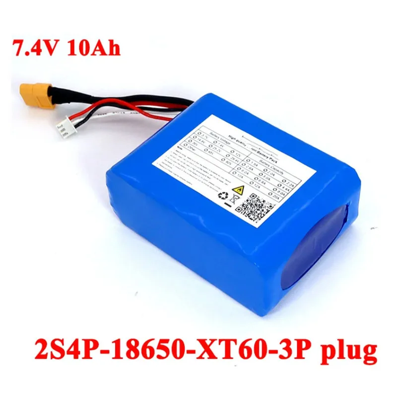 7.4V 12.0Ah 8.0Ah 10Ah 18650 Lithium Battery 8.4V Rechargeable batteries 10C 100A discharge for Aircraft Model airplane
7.4V 12.0Ah 8.0Ah 10Ah 18650 Lithium Battery 8.4V Rechargeable batteries 10C 100A discharge for Aircraft Model airplane