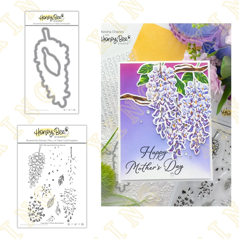 Layering Wisteria Add-on New Metal Cutting Dies Stamps Scrapbook Diary Decoration Embossing Template Diy Greeting Card Handmade
Layering Wisteria Add-on New Metal Cutting Dies Stamps Scrapbook Diary Decoration Embossing Template Diy Greeting Card Handmade