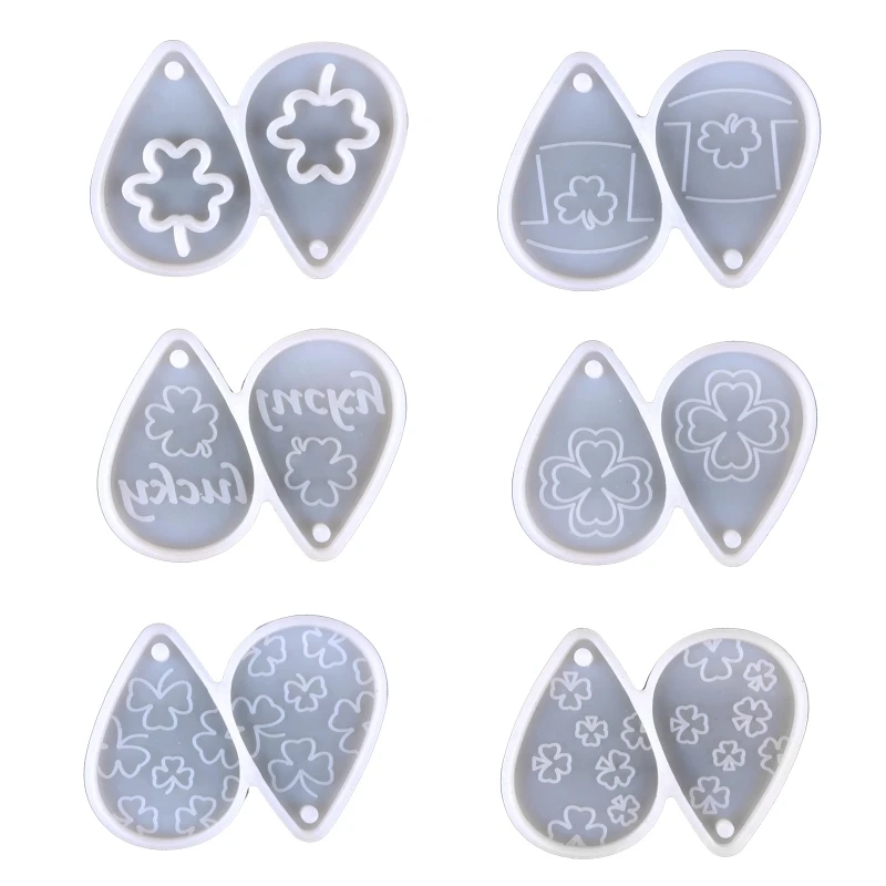 69HB Clover Silicone Mold Clover Shaped Keychain Mold Waterdrop Shaped Earring Molds for DIY Jewelry Making Craft Decor
69HB Clover Silicone Mold Clover Shaped Keychain Mold Waterdrop Shaped Earring Molds for DIY Jewelry Making Craft Decor