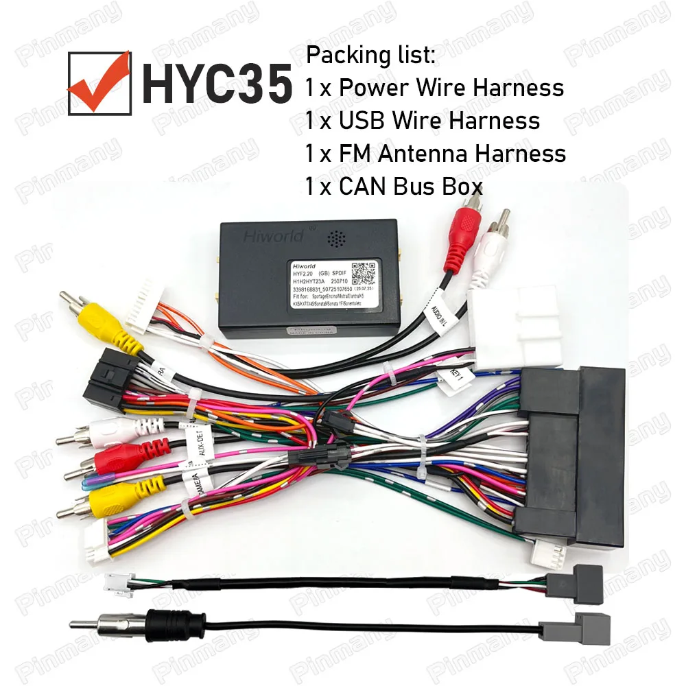 Кабель-адаптер CAN Bus SPDIF для автомагнитол Hyundai i30, i40, ix35, Veloster, KIA Cerato, Sorento, Soul, Sportage, Carens, Optima
Кабель-адаптер CAN Bus SPDIF для автомагнитол Hyundai i30, i40, ix35, Veloster, KIA Cerato, Sorento, Soul, Sportage, Carens, Optima