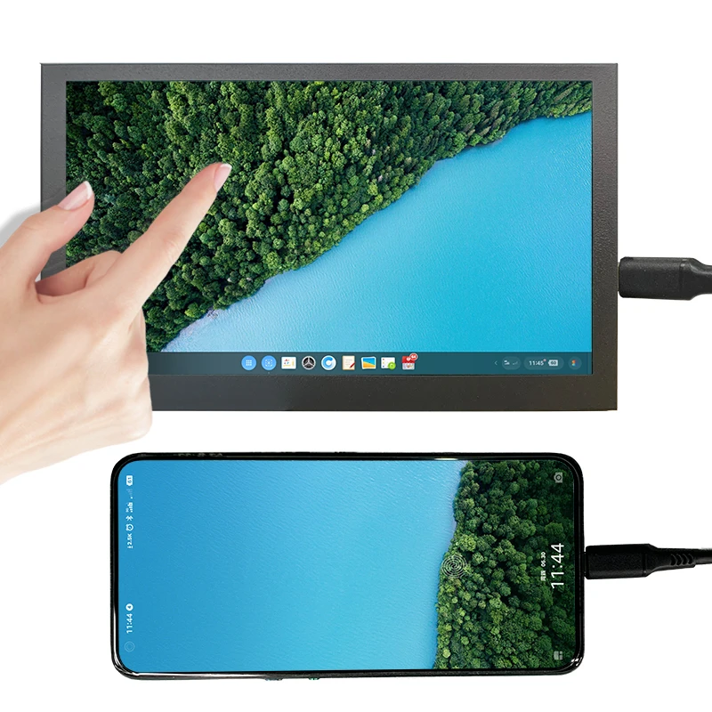 Проекционный экран с одной линией связи USB C, 7 дюймов, 10,1 дюйма, портативный дисплей, быстрое подключение, сенсорный дисплей HD
Проекционный экран с одной линией связи USB C, 7 дюймов, 10,1 дюйма, портативный дисплей, быстрое подключение, сенсорный дисплей HD