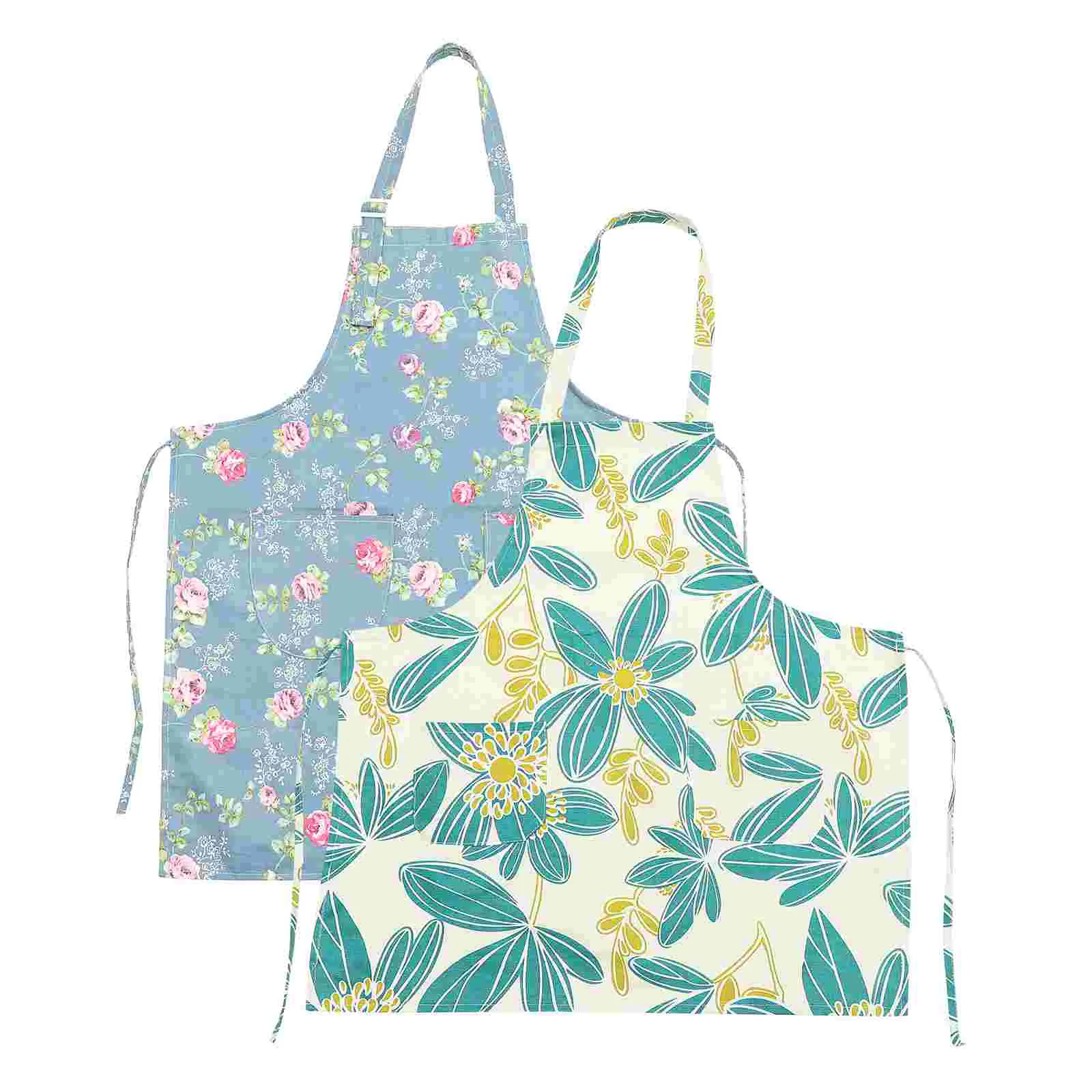 Floral Aprons 2Pcs Kitchen Cooking Aprons for Adjustable Kitchen Chef Aprons with Rose Leaf Pattern for Cooking Gardening
Floral Aprons 2Pcs Kitchen Cooking Aprons for Adjustable Kitchen Chef Aprons with Rose Leaf Pattern for Cooking Gardening