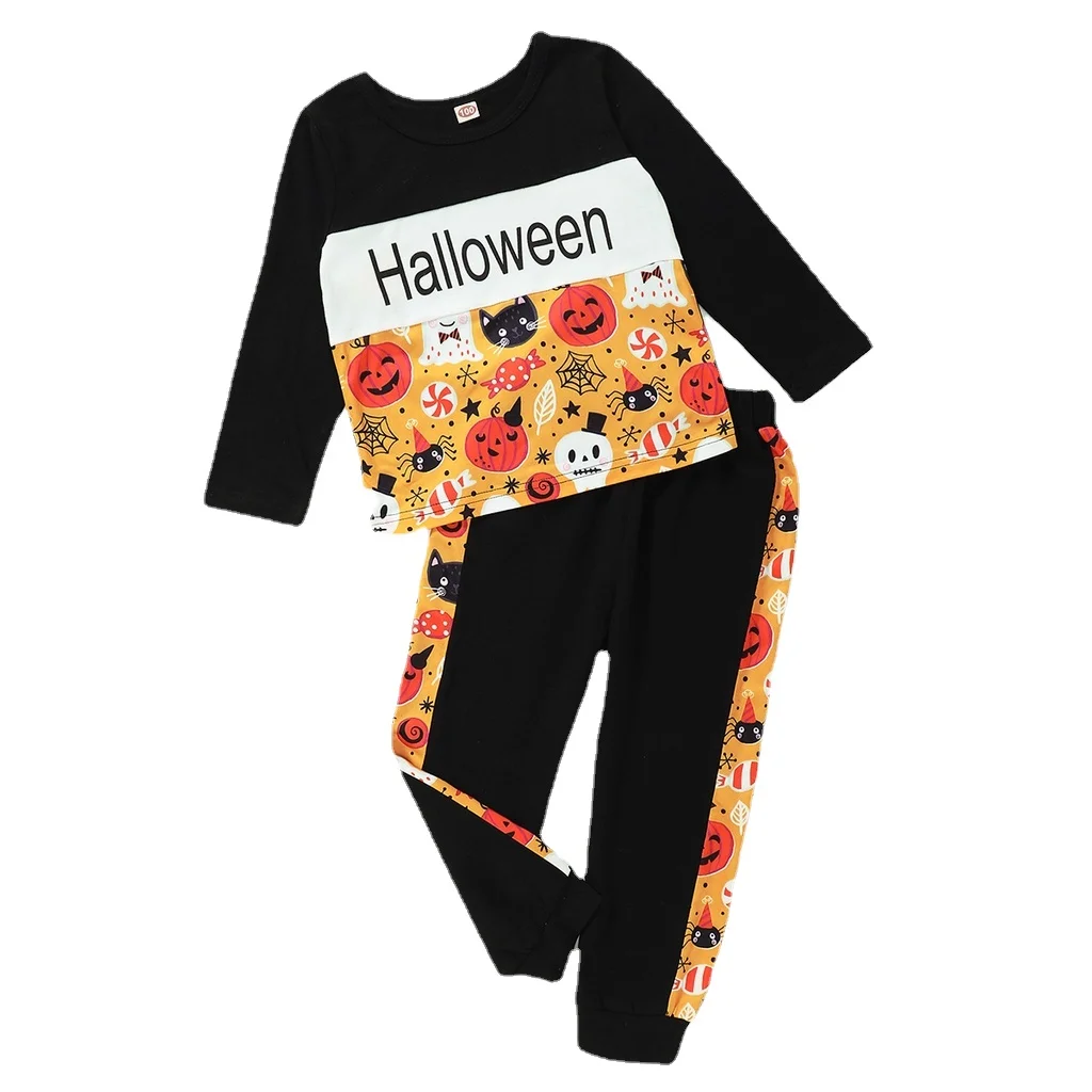 1-6Years Kids Boys Halloween Pajamas 2PCS Clothing Set Cute Long Sleeve Shirt + Pants Festival Child Costumes Loungewear Outfit
1-6Years Kids Boys Halloween Pajamas 2PCS Clothing Set Cute Long Sleeve Shirt + Pants Festival Child Costumes Loungewear Outfit