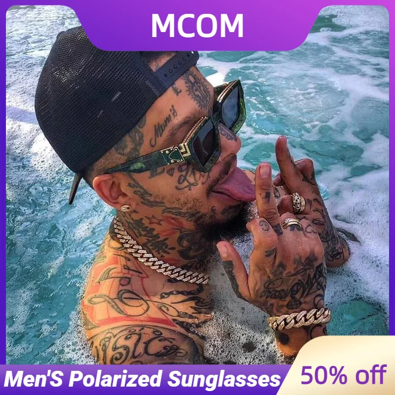Mcom New Polarized Sunglasses Men's Brand Designer Square Sports Sunglasses Men's Driving Fishing Black Frame Goggles Uv400
Mcom New Polarized Sunglasses Men's Brand Designer Square Sports Sunglasses Men's Driving Fishing Black Frame Goggles Uv400