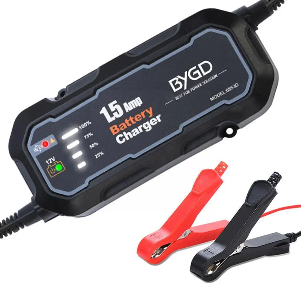 Car Automatic Smart Battery Charger 12V DC 1.5A Automatic Battery Charging Tool Maintainer For Car Motorcycle Trickle Charg Z2O6
Car Automatic Smart Battery Charger 12V DC 1.5A Automatic Battery Charging Tool Maintainer For Car Motorcycle Trickle Charg Z2O6