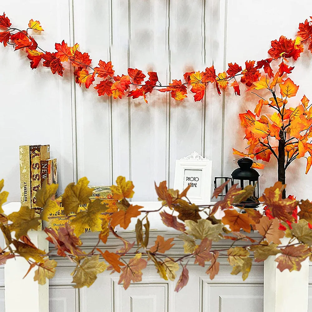 170cm Artificial Maple Leaves Decorative Maple Leaves Fake Fall Leaves For Home Wedding Party Decor Color Random
170cm Artificial Maple Leaves Decorative Maple Leaves Fake Fall Leaves For Home Wedding Party Decor Color Random