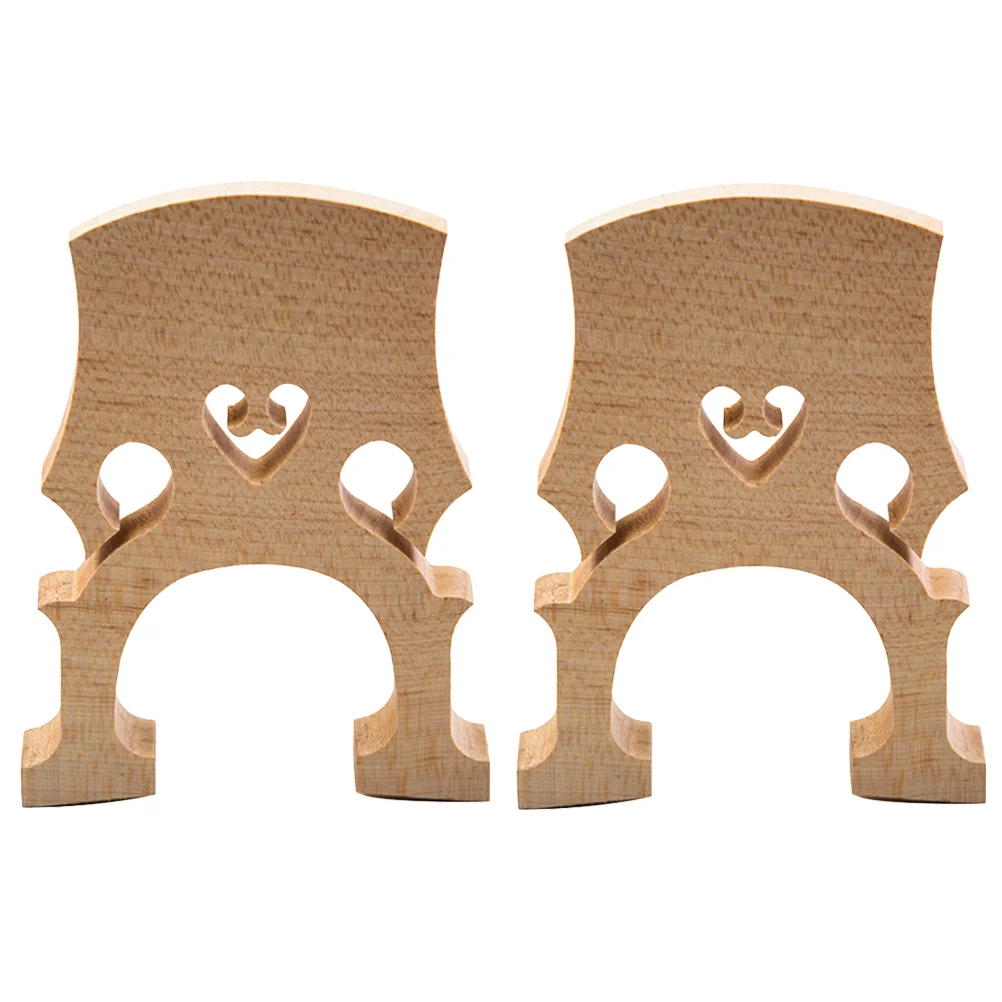 2pcs Exquisite Cello Bridge 4/4 Quality Maple Wood Fitted Bridge Professional Cello Accessories (Beige)
2pcs Exquisite Cello Bridge 4/4 Quality Maple Wood Fitted Bridge Professional Cello Accessories (Beige)