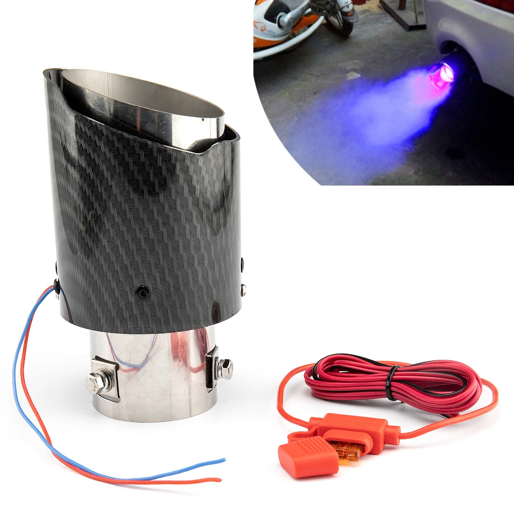 Car Modified Exhaust Pipe LED Light Carbon Fiber Red/Blue Light Dropshipping CSV SALE Universal Car LED Exhaust Muffler Tip Pipe
Car Modified Exhaust Pipe LED Light Carbon Fiber Red/Blue Light Dropshipping CSV SALE Universal Car LED Exhaust Muffler Tip Pipe