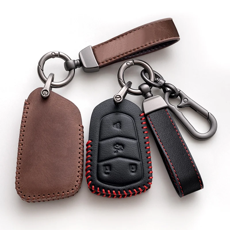 Oil Wax Leather Car Key Case Cover For Cadillac SRX XTS XT5 ATS CTS BLS STS Escalade 2020 2021 Key Cover Auto Accessories
Oil Wax Leather Car Key Case Cover For Cadillac SRX XTS XT5 ATS CTS BLS STS Escalade 2020 2021 Key Cover Auto Accessories