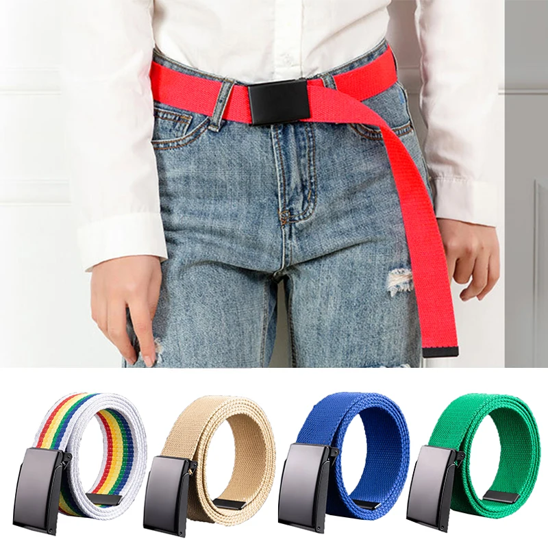 Black Buckle Women Men Canvas Belt 3.8cm Webbing Waistband Jeans Adjustable Waist Belt Unisex Army Tactical Belt Casual Outdoor
Black Buckle Women Men Canvas Belt 3.8cm Webbing Waistband Jeans Adjustable Waist Belt Unisex Army Tactical Belt Casual Outdoor