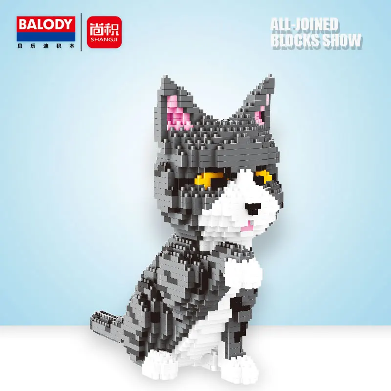 Balody Cute Cartoon Cat dog Building Blocks Diamond bricks black cat Model educational toys kids Girl gifts
Balody Cute Cartoon Cat dog Building Blocks Diamond bricks black cat Model educational toys kids Girl gifts