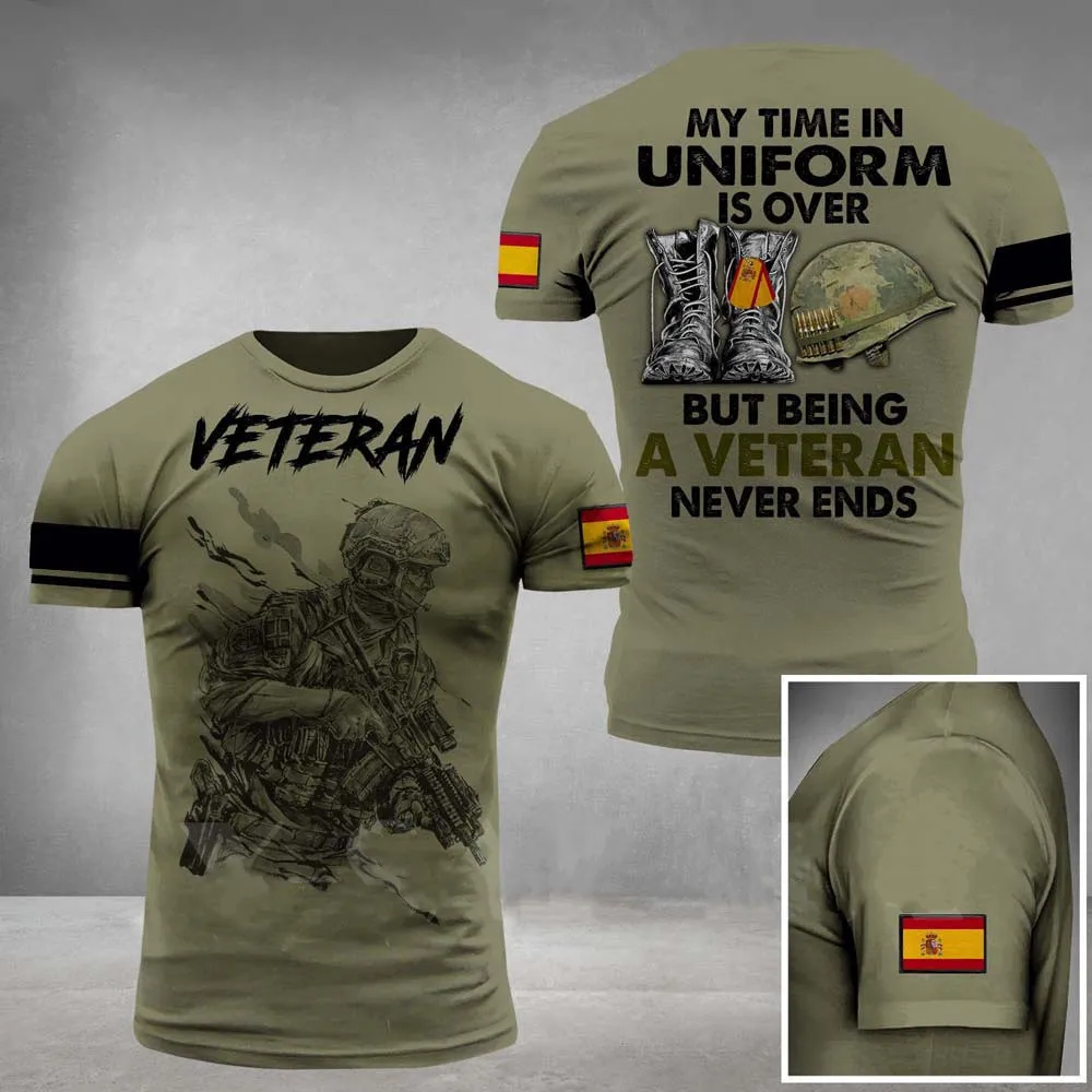 Male Female 3d printing Spain Portuguese Soldier Shirt Top-Army Veteran Casual High Quality Special Forces Shirt
Male Female 3d printing Spain Portuguese Soldier Shirt Top-Army Veteran Casual High Quality Special Forces Shirt