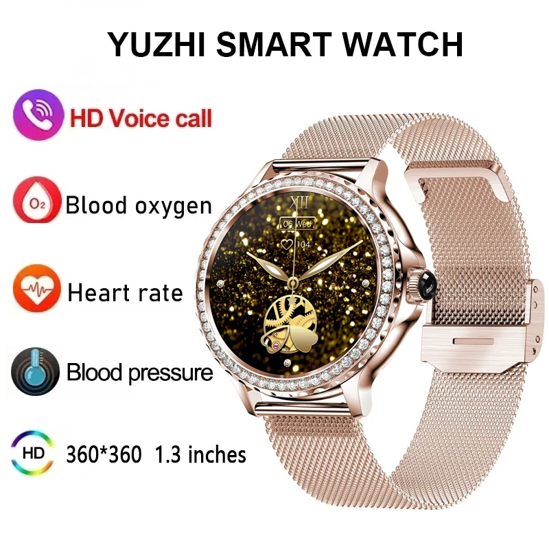 

2023 New Women's Smart Watch Bluetooth Call Message Push Heart Rate Sleep Monitor Alarm Clock Sedentary Reminder Multi Sport Mod