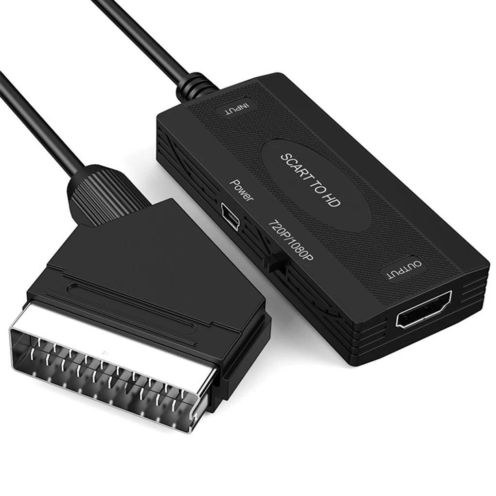 SCART to HDM-compatibleI Converter with Cable Scart in HD Out HD 1080P Switch Video Audio Converter Adapter Video Adaptor Cable
SCART to HDM-compatibleI Converter with Cable Scart in HD Out HD 1080P Switch Video Audio Converter Adapter Video Adaptor Cable