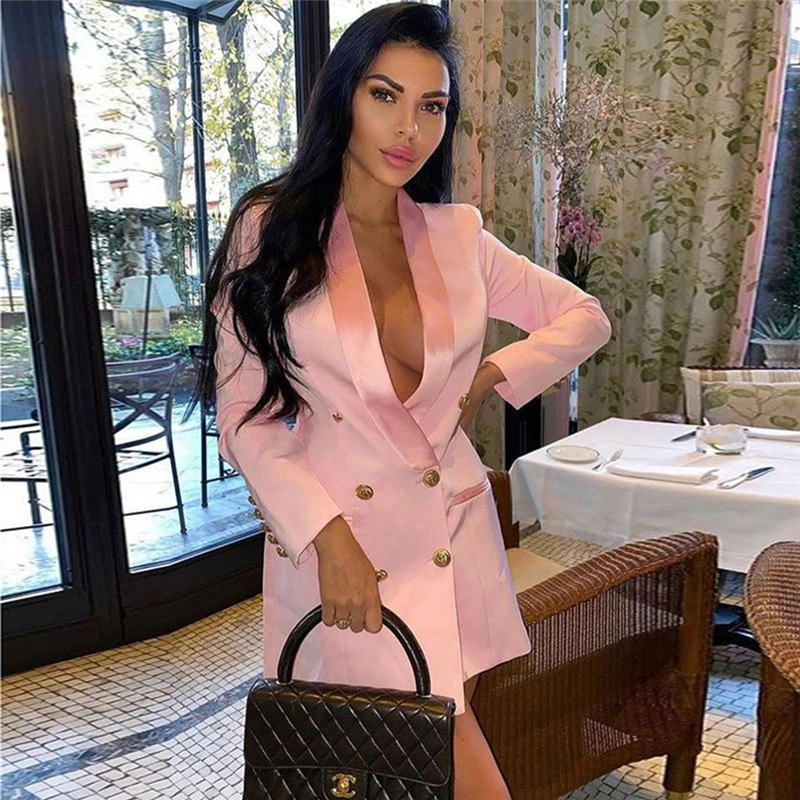 Big-name 2022 spring new pink lapel mid-length suit skirt women's high-quality double-breasted satin commuter fashion loose coat
Big-name 2022 spring new pink lapel mid-length suit skirt women's high-quality double-breasted satin commuter fashion loose coat