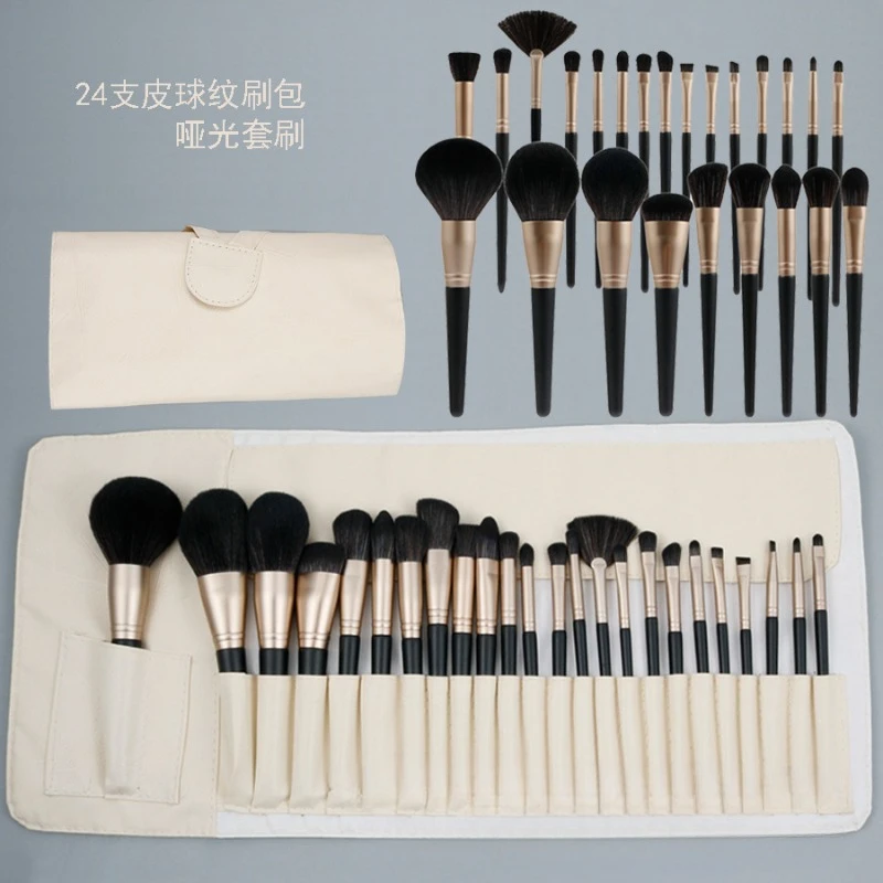 24 Pcs Makeup Brush Set Dumb Gold Black Full Set, Super Soft Eye Shadow Brush High-end Professional Makeup Tools
24 Pcs Makeup Brush Set Dumb Gold Black Full Set, Super Soft Eye Shadow Brush High-end Professional Makeup Tools
