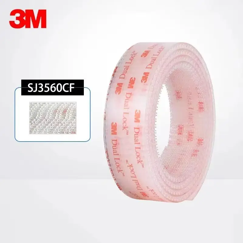 3M SJ3550CF Двусторонняя клейкая лента-застежка типа «грибок» с двойным замком, черная, прозрачная, с прочной клейкой основой
3M SJ3550CF Двусторонняя клейкая лента-застежка типа «грибок» с двойным замком, черная, прозрачная, с прочной клейкой основой