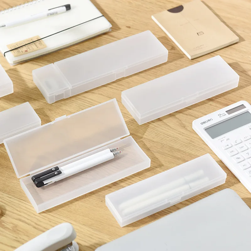 Frosted Translucent Pencil Case Non-toxic Simple Hard Plastic Pen Box Kids School Stationery Pencilcase Pencils Cases Gift 
Frosted Translucent Pencil Case Non-toxic Simple Hard Plastic Pen Box Kids School Stationery Pencilcase Pencils Cases Gift