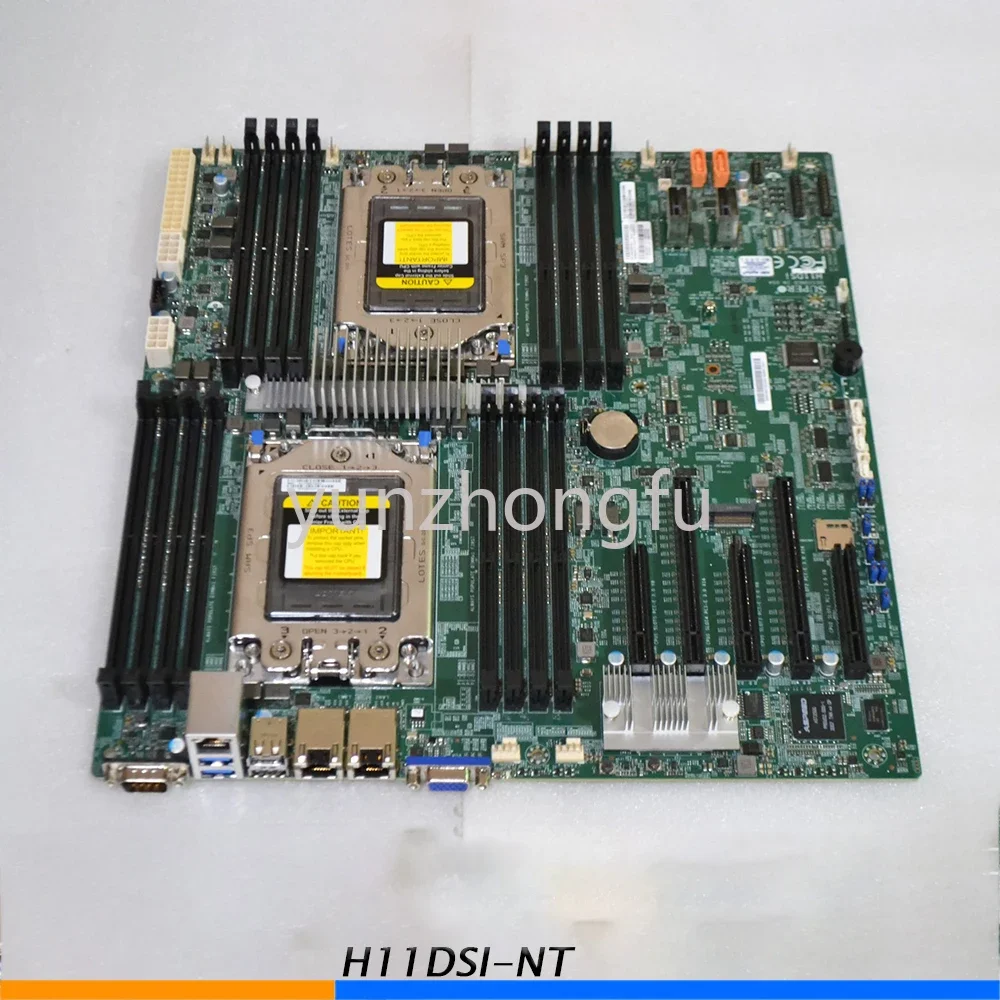 

Для SUPERMICRO H11DSI-NT H11DSi оригинальная Серверная материнская плата 4 ТБ 16 DIMM E-ATX EPYC 7H12 7702 Series