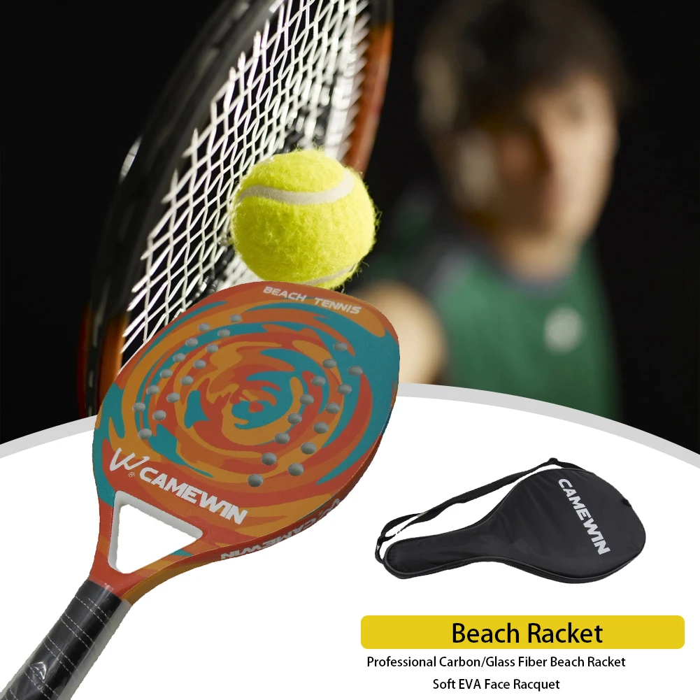 Professional Beach Tennis Racket with Bag Men's Women's Tennis lovers Lightweight Carbon Fiber Racquet for Beginners Experienced
Professional Beach Tennis Racket with Bag Men's Women's Tennis lovers Lightweight Carbon Fiber Racquet for Beginners Experienced