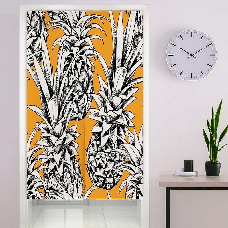 Pineapple Doorway Curtain Noren for Bedroom Decor Kitchen Entrance Partition Curtain Tropical Fruit Hanging Soft Door Curtain
Pineapple Doorway Curtain Noren for Bedroom Decor Kitchen Entrance Partition Curtain Tropical Fruit Hanging Soft Door Curtain